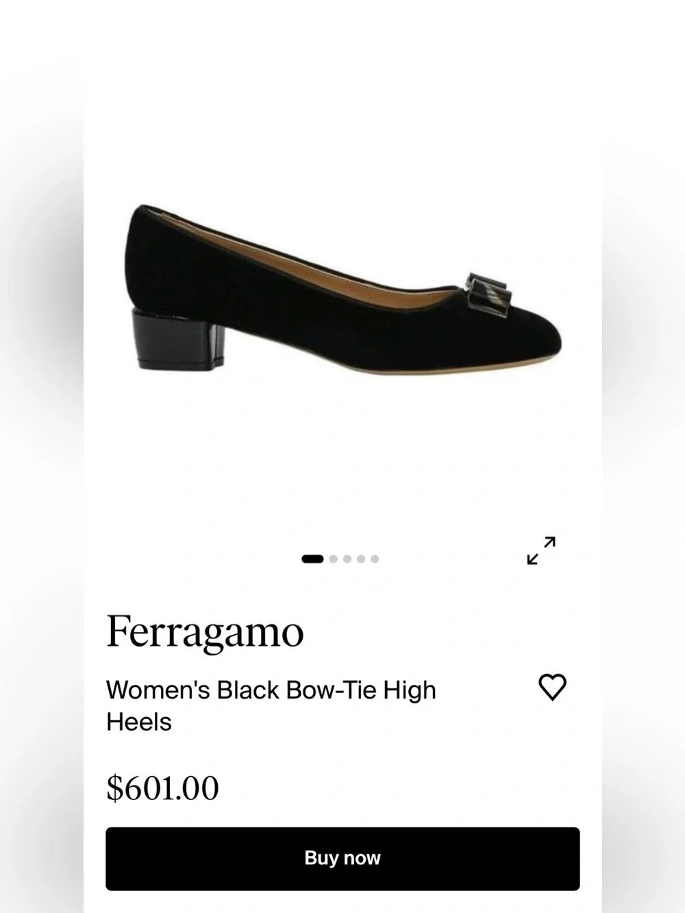 Salvatore Ferragamo Black Suede Vara Bow Pumps with Gold Hardware size W 11.5